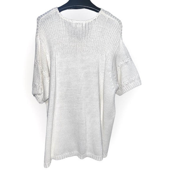 VINTAGE Rena Rowan For SAVILLE Women’s 3X Crotchet Top RAMIE FABRIC - Picture 3 of 10